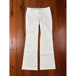 Express White Flare Chinos Pants Slacks Size 4